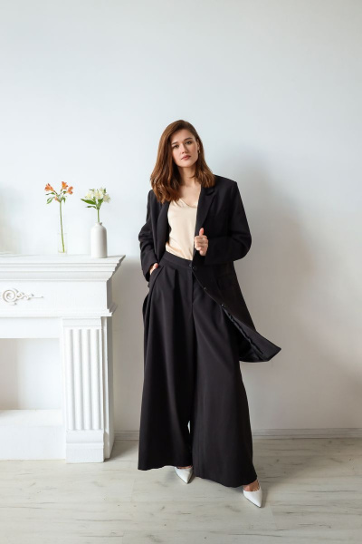 Брюки, жакет AURA otd 9098 черный - фото 3
