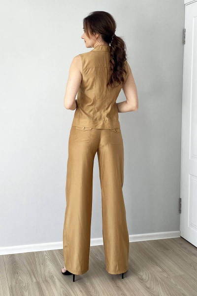 Брюки, жилет Art Oliya 37-1 горчичный - фото 3