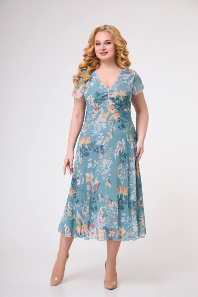 Платье Slaviaelit 428 бирюза - фото 1