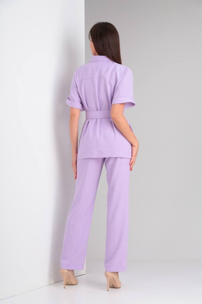 Брюки, жакет Vilena 820 сирень - фото 6