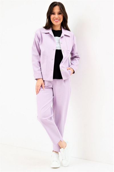 Блуза, брюки, жакет Магия моды 2105 лаванда - фото 6