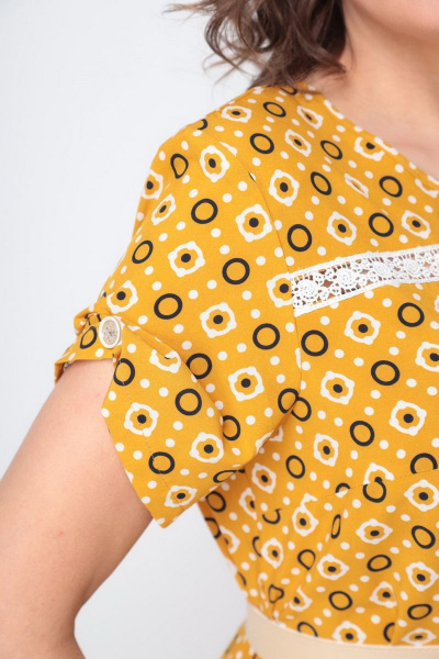 Платье Solomeya Lux 675 желтый - фото 3