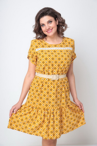 Платье Solomeya Lux 675 желтый - фото 2