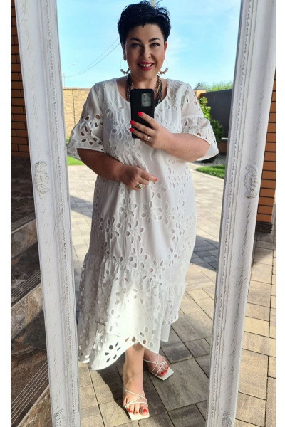 Платье Vittoria Queen 15823 белый - фото 4