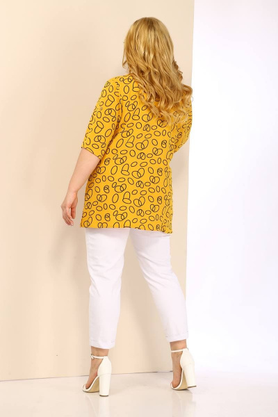 Блуза Shetti 4026 горчица - фото 7