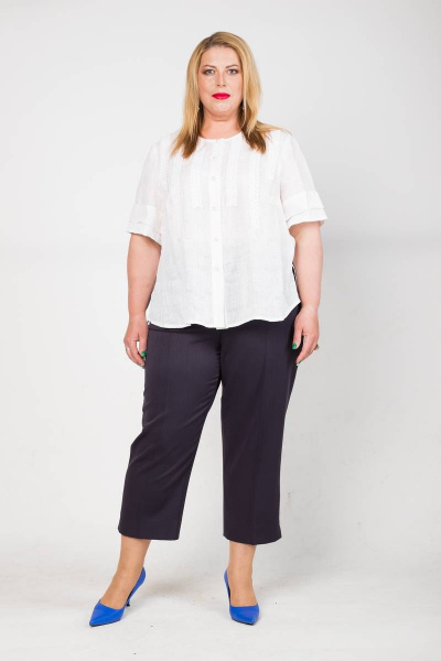 Летние брюки из вискозы с прямым силуэтом и укороченной длиной Shymoda 230-21Б - фото 2