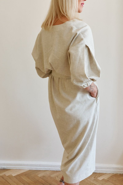 Платье ELLETTO 1908 натуральный - фото 3