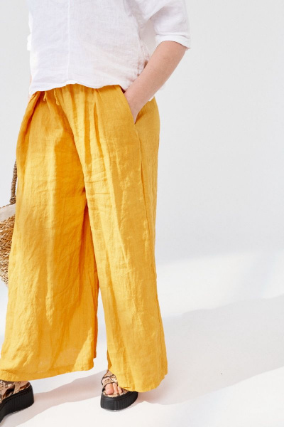 Брюки ELLETTO 2230 желтый - фото 2