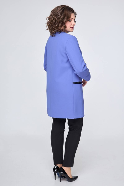 Плащ демисезон прямой с рельефами на пуговицах Zlata 4417 - фото 2