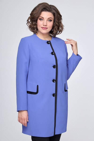 Плащ демисезон прямой с рельефами на пуговицах Zlata 4417 - фото 5