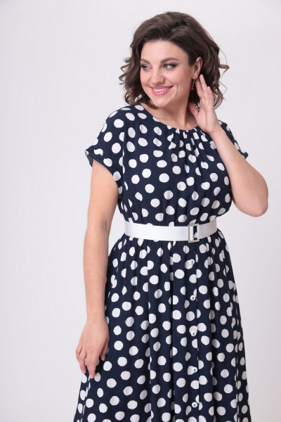 Платье Bonna Image 722 синий_горох - фото 3