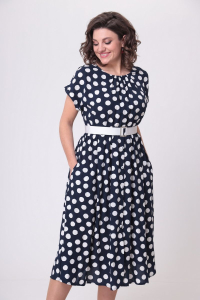 Платье Bonna Image 722 синий_горох - фото 9