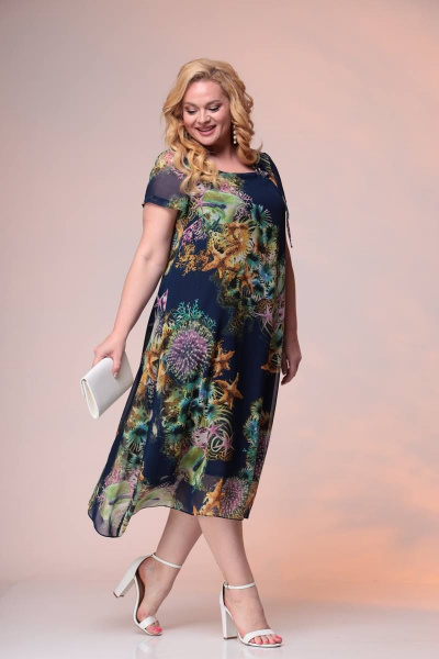 Платье Romanovich Style 1-1332 сине-морская - фото 2