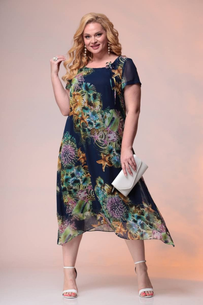 Платье Romanovich Style 1-1332 сине-морская - фото 1
