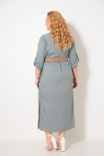 Платье Andrea Style 00257 зеленый - фото 4