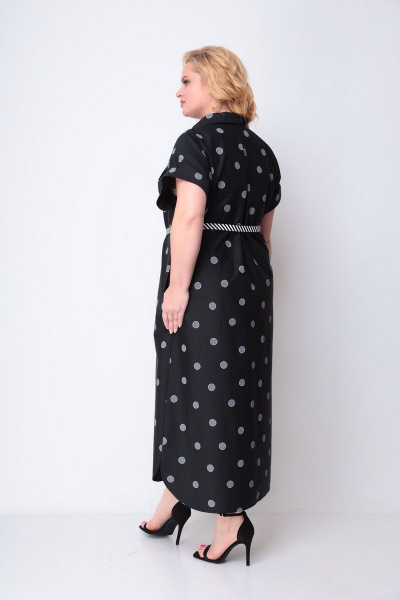 Платье Michel chic 993 черный+белый - фото 8