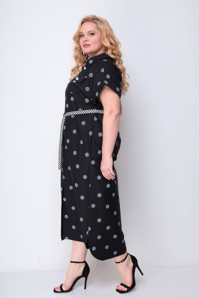 Платье Michel chic 993 черный+белый - фото 7