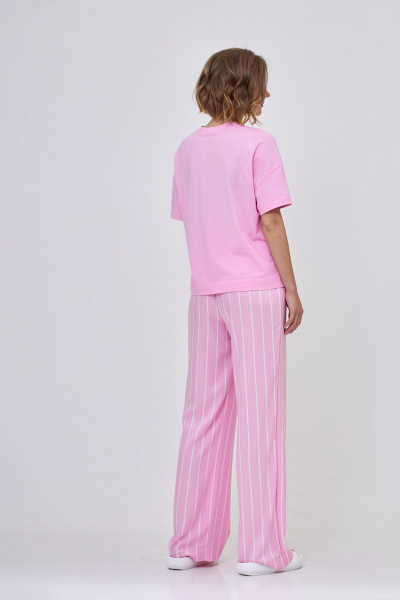 Майка из трикотажа с авторским принтом и коротким рукавом Mixan 2011 - фото 3