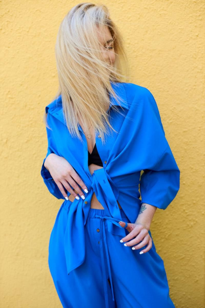 Блуза, брюки SODA 735 синий - фото 2