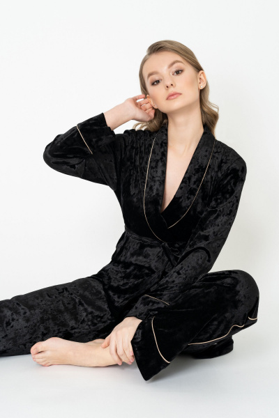 Кардиган Elema 1К-11264-2-170 чёрный - фото 3