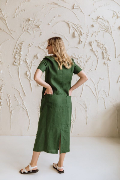 Платье КАЛИНКА КЛ-6508-Л22 зеленый - фото 2