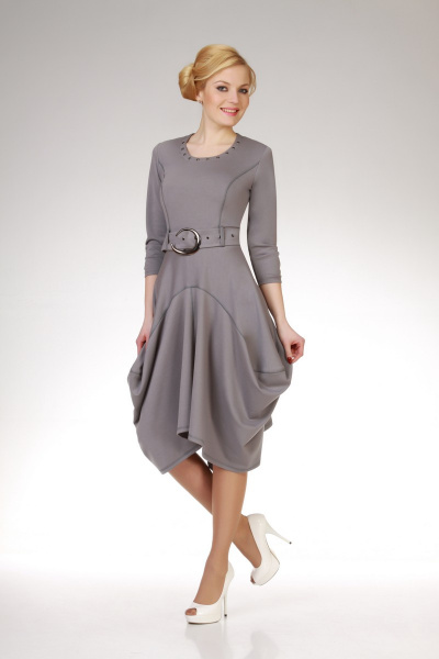 платье прямое с вырезом хомут универсальный стиль Artalia 208 - фото 1