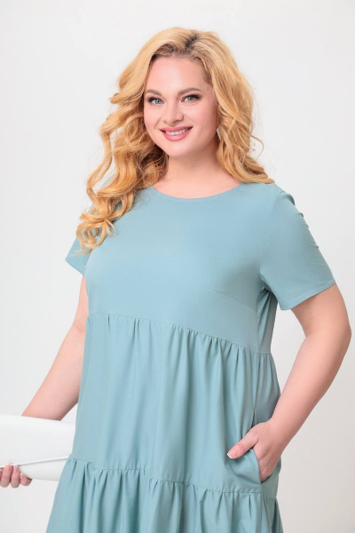 Платье Swallow 556 мята - фото 5
