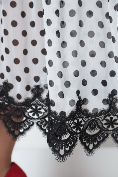 Платье из шифона с кружева и воланами на лето Solomeya Lux 585 - фото 3