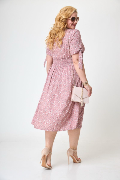 Платье БАГРЯНИЦА 5052 пудра - фото 7