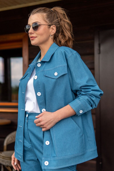 Брюки, куртка Andina 910 индиго - фото 3