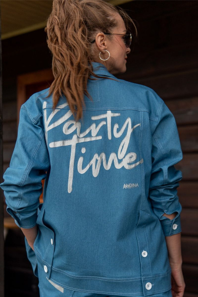 Брюки, куртка Andina 910 индиго - фото 4