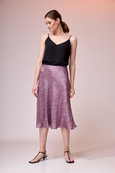 Летний текстильный комплект: шифоновая блуза и полусолнце юбка Ларс Стиль 693/1 - фото 1