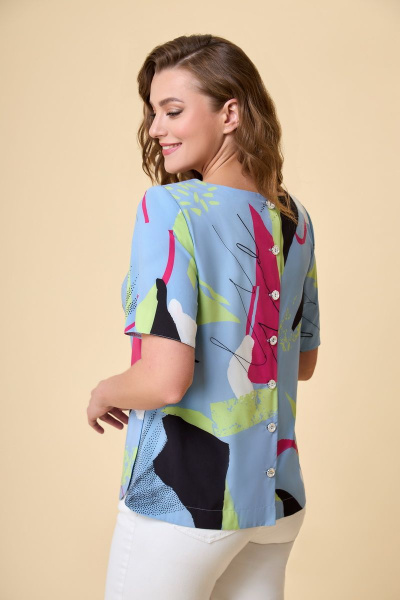 Блуза DaLi 3269 голубой - фото 2