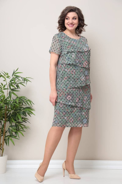 Платье Moda Versal П2327 светло_зеленый - фото 3