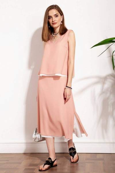 Блуза Nova Line 20576 нежно-персиковый - фото 3