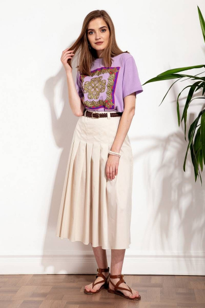 Майка Nova Line 20622 сиреневый - фото 3