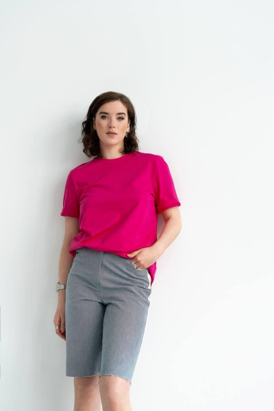 Летние синие шорты с лампасами и карманами JRSy 2145 джинс - фото 2