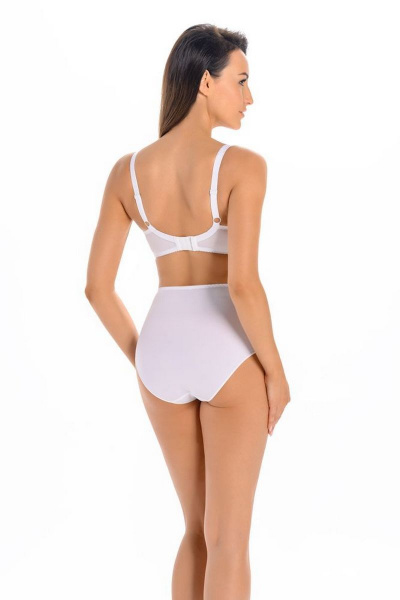 Трусы слип из трикотажа с фигурными вставками Teyli 7123 белый - фото 2