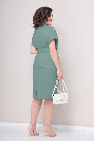 Блуза, юбка VOLNA 1237 мятно-зеленый - фото 4