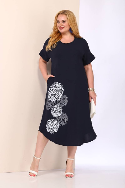 Платье Shetti 4030 синий - фото 3