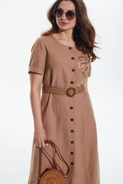Платье MALI 422-035 какао - фото 6