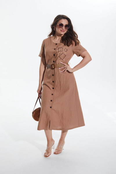 Платье MALI 422-035 какао - фото 3