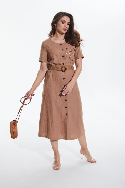 Платье MALI 422-035 какао - фото 2