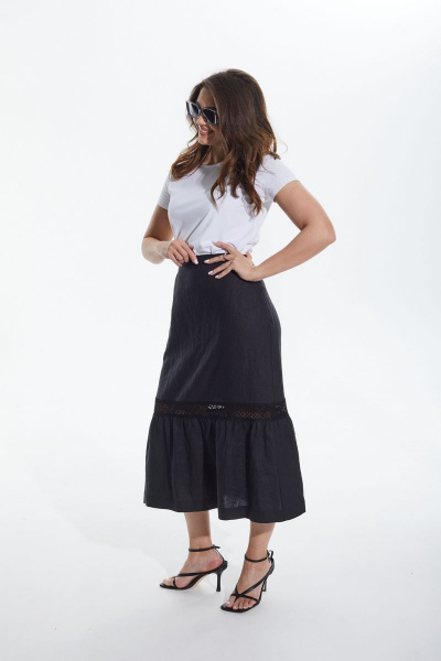 Юбка MALI 222-059 черный - фото 4