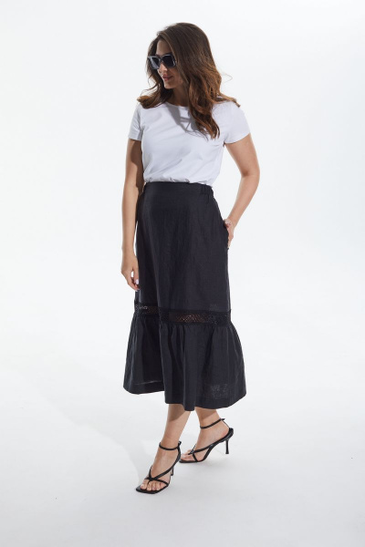 Юбка MALI 222-059 черный - фото 3