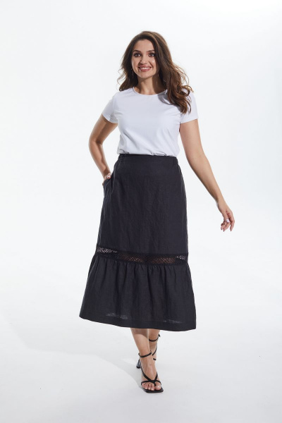 Юбка MALI 222-059 черный - фото 1