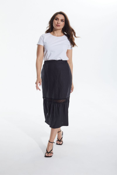 Юбка MALI 222-059 черный - фото 2