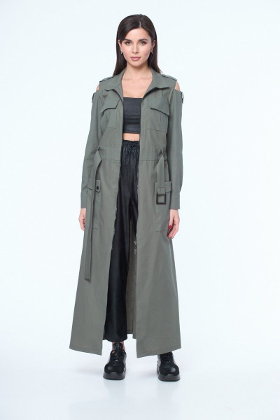 Платье Anelli 1236 миртовый - фото 2