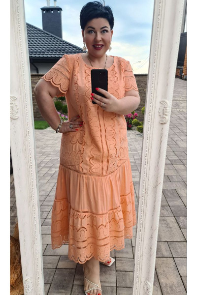 Платье Vittoria Queen 16493 персик - фото 4