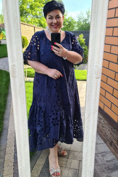 Платье Vittoria Queen 15823/1 темно-синий - фото 4